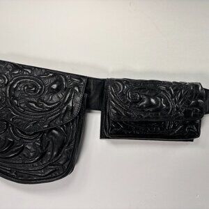 RICKI DESIGN  , HOLY COW - USA -NWT $146.00 -3-D VERY FINE EMBOSSED SOFT LEATHER